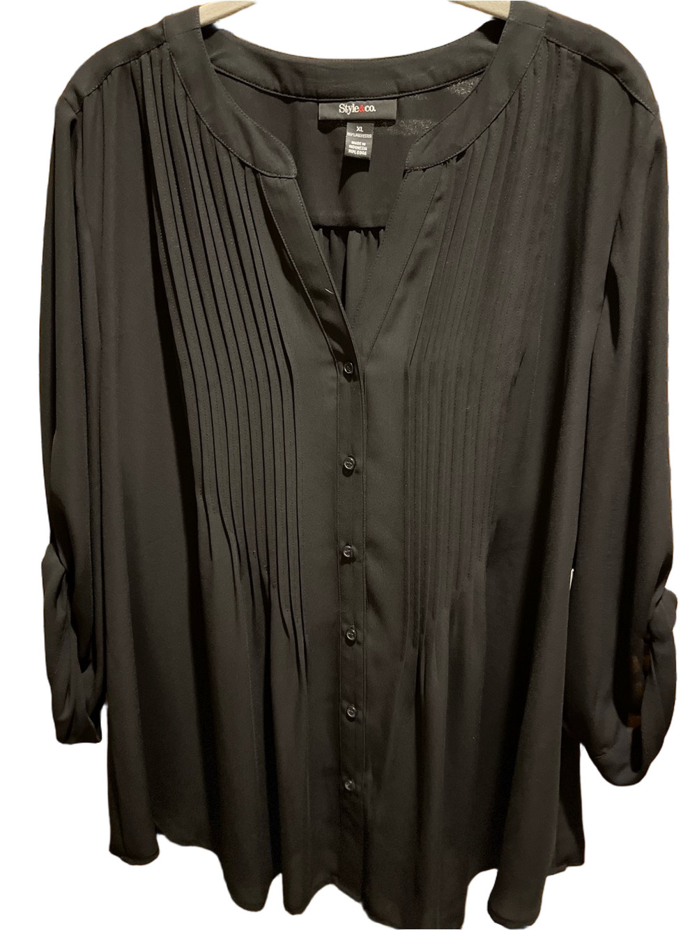 304. NWT WOMENS STYLE & CO. XL DETAIL TOP